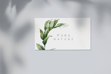 Saf doğa kartvizit mockup