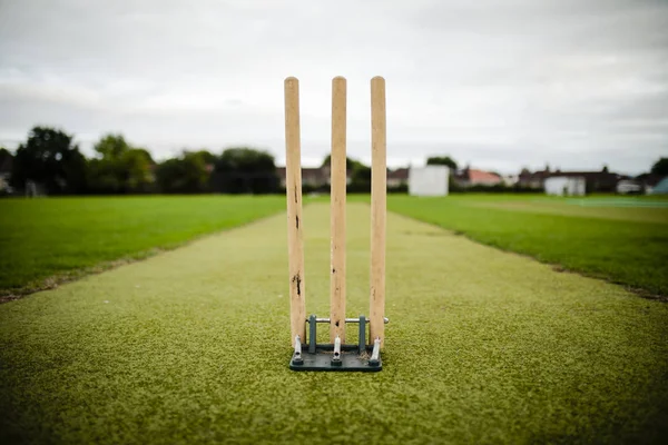 Wicket Auf Einem Cricketfeld — Stockfoto