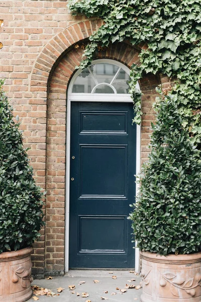 Porte Entrée Une Maison Ville — Photo