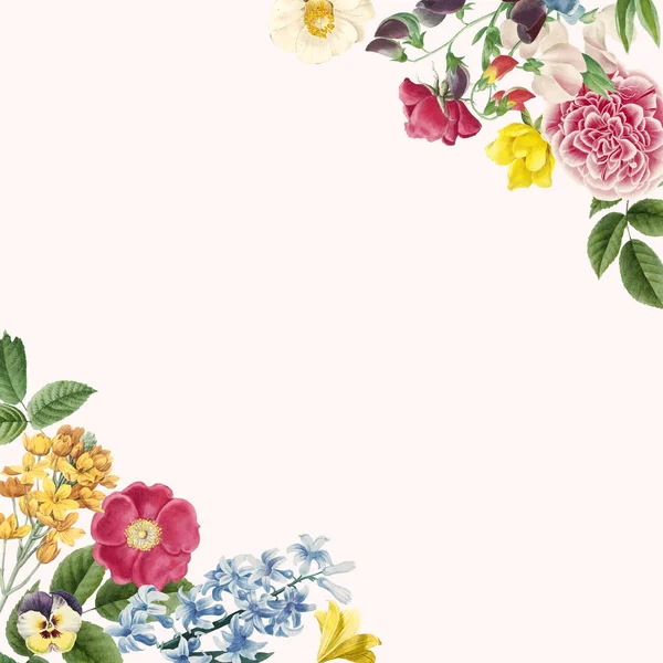 Blank Floral Frame Design — Stock Photo, Image