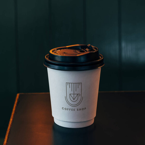 Mockup Disposable Coffee Cup — Stock Photo, Image