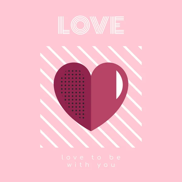 Liebe Valentinstag Bei Dir Sein — Stockvektor