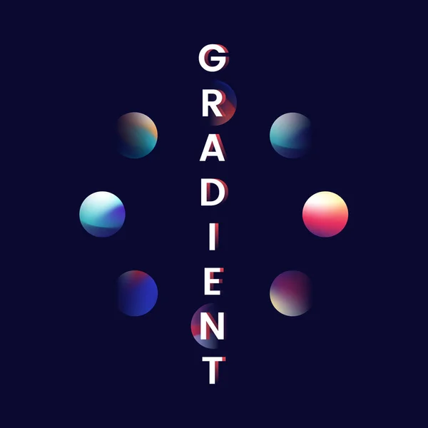 Färgglada Gradient Trend Element Vektor — Stock vektor