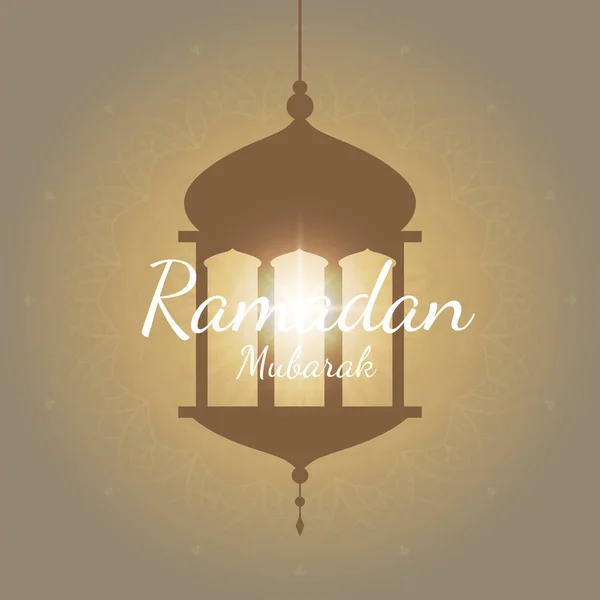 Ramadan Mubarak Karty Projekt Wektor — Wektor stockowy