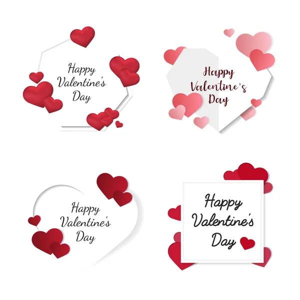 Valentine Day Vector Design Concept — Stock Vector