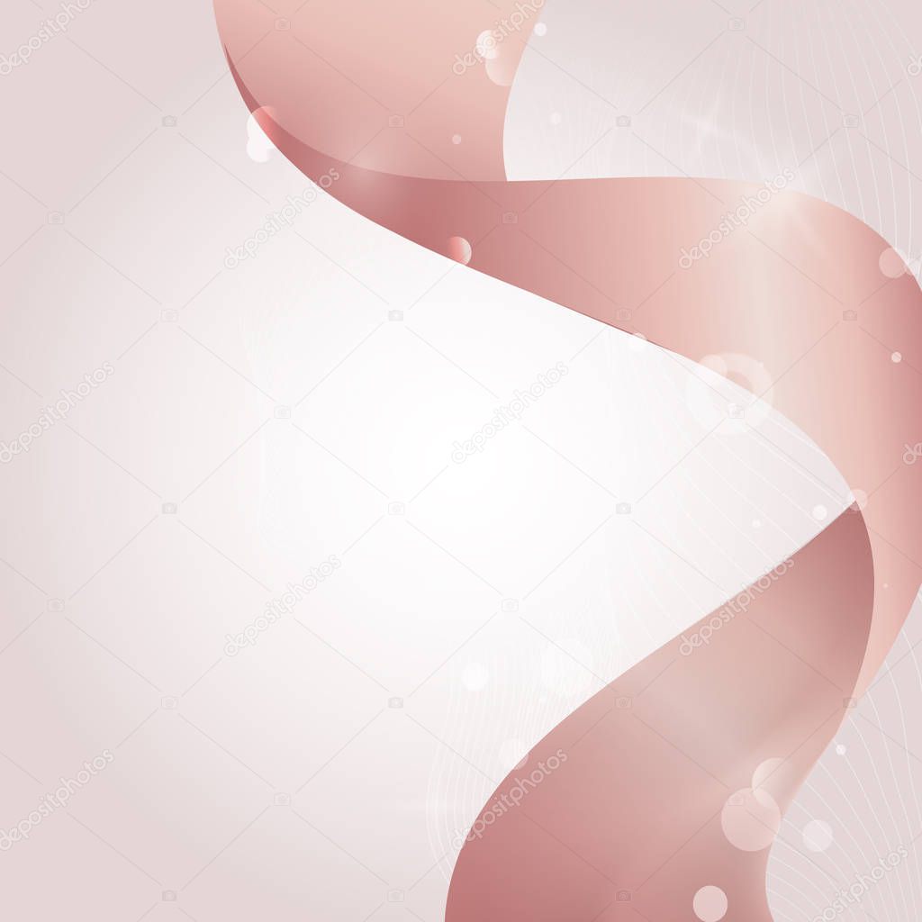 Pink wave abstract background vector