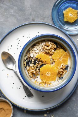 Mandarin ile sağlıklı tohum karışımı