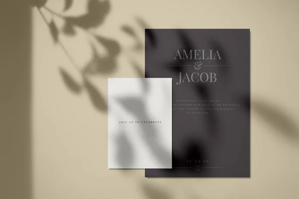 Join us to celebrate invitation card mockup