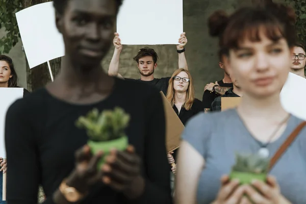 Environmentalisté Protestující Proti Životnímu Prostředí — Stock fotografie