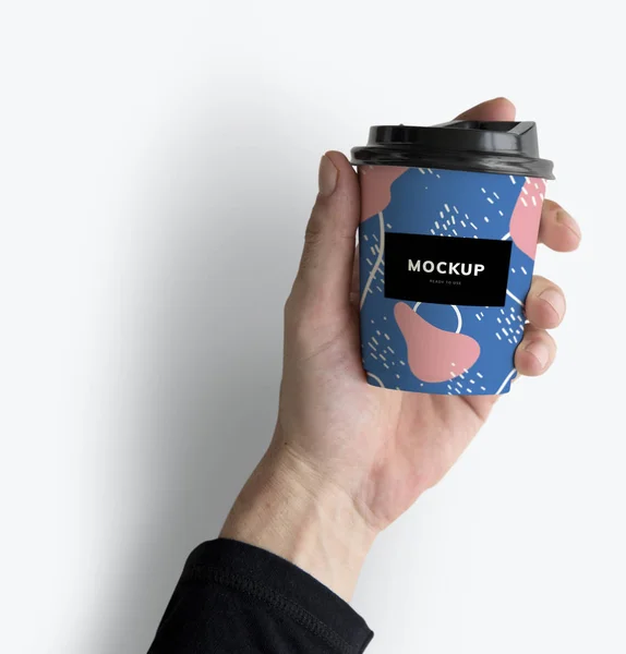 Bunte Kaffeetasse Zum Mitnehmen Design — Stockfoto