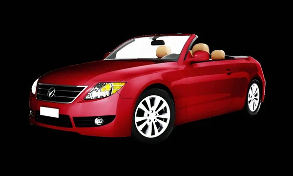 Side View Red Convertible — Stock Photo, Image