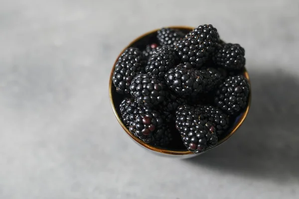 Fresh Blackberries Bowl — Stock Photo, Image