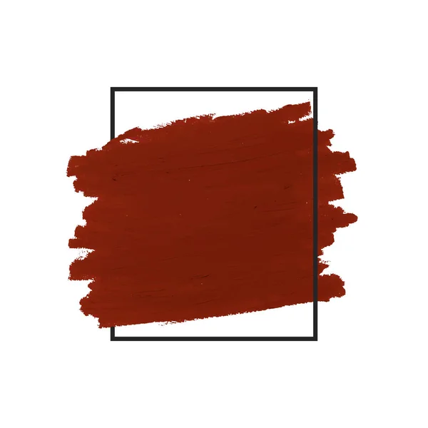Pincel Rojo Insignia Vector — Foto de Stock