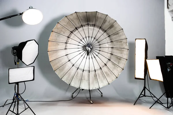 Empty Studio Lighting Equipment — Stock Photo, Image