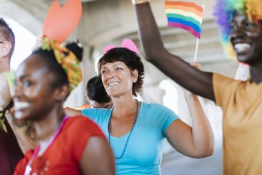 Neşeli gay gurur ve lgbt festivali