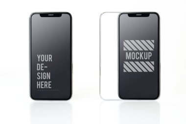 Tam ekran smartphone mockup tasarım