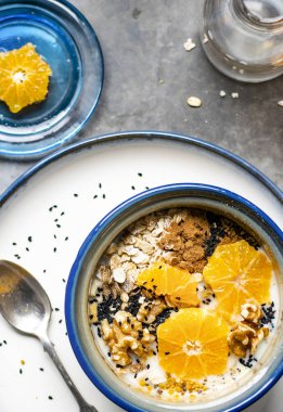 Mandarin ile sağlıklı tohum karışımı