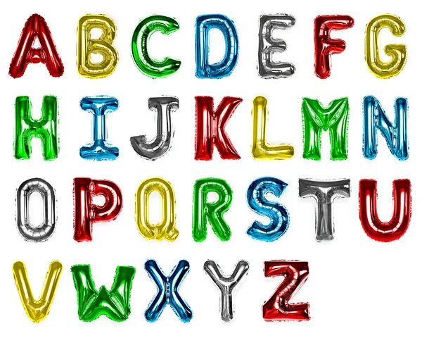 Set Colorful Capital Alphabet Balloons — Stock Photo, Image