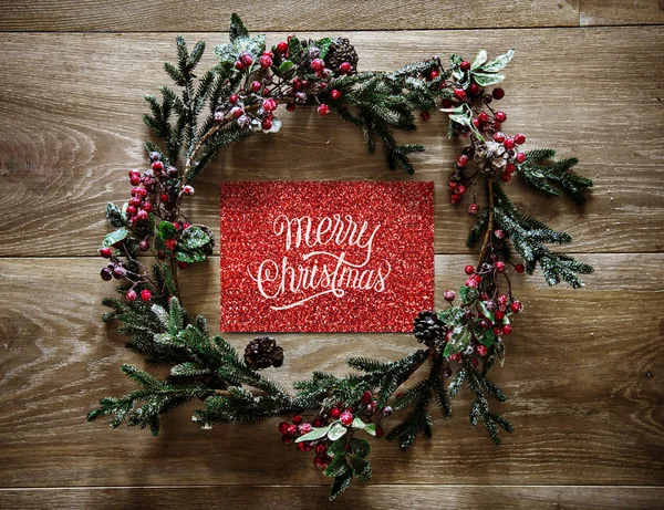 Christmas Holiday Greeting Design Mockup — Stock Photo, Image