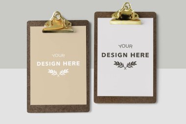 Pano ile bir belge mockup