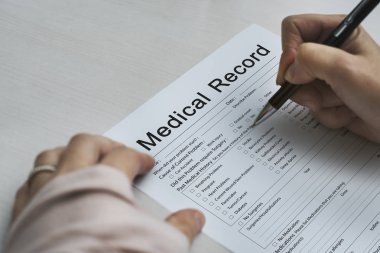 Tıbbi hasta rapor formu kayıt tarihi bilgi Word
