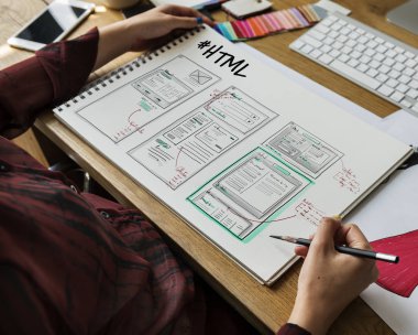 Web sitesi geliştirme düzeni kroki çizim