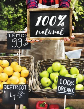 Taze Doğal Organik Ürün Konsepti