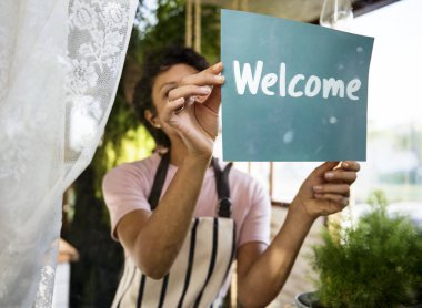 Hoş geldiniz ifade kullanılabilir başlatmak açık