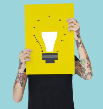 Fikir Inspire Yaratıcılık Ampul Grafik Simgesi