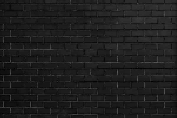 黑色砖墙纹理背景 — 图库照片