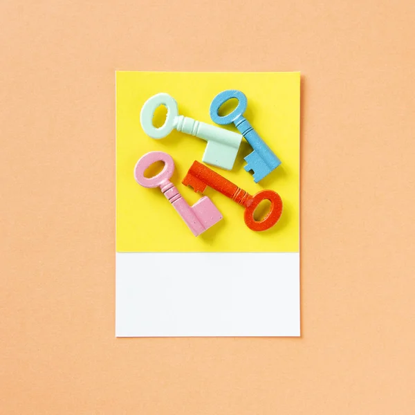 Bunch Colorful Keys — Stock Photo, Image