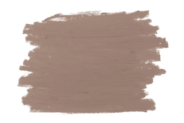 Brauner Lippenstift Verschmieren Abzeichen Hintergrund — Stockfoto