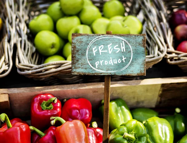 Frisches Natürliches Bio Produktkonzept — Stockfoto