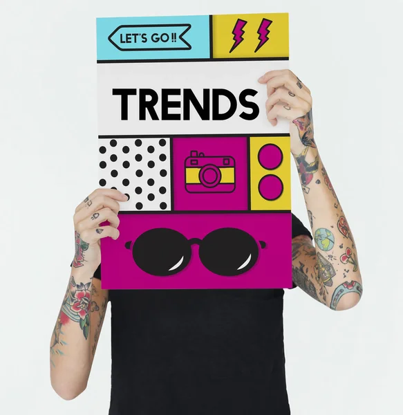 Trends Hipster Jugend Lebensstil Sorgenfrei Indy — Stockfoto