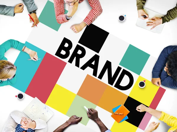 ブランド ブランド マーケティング広告の商標の概念 — ストック写真