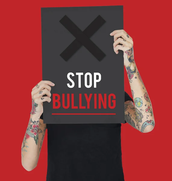 Probleme Sociale Stop Bullying Icon — Fotografie, imagine de stoc