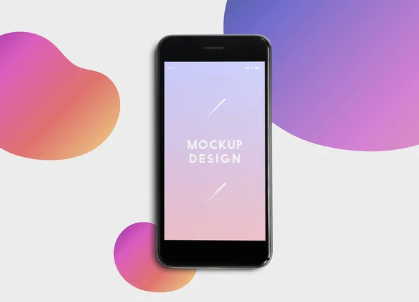 Modello Mockup Dello Schermo Del Telefono Cellulare Premium — Foto Stock