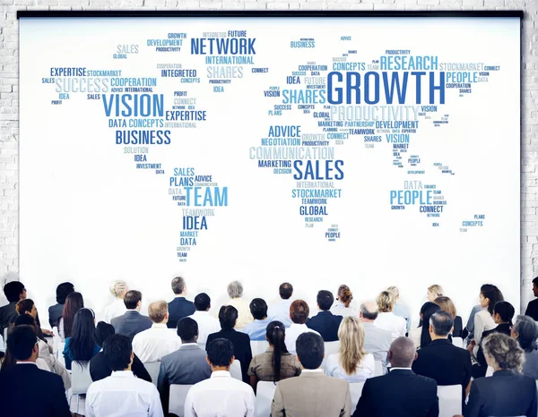 Global Business Ludzi Firmowych Konferencji Seminarium Wzrostu Koncepcja — Zdjęcie stockowe