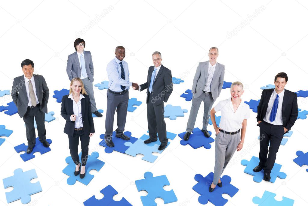 Group of business people concept