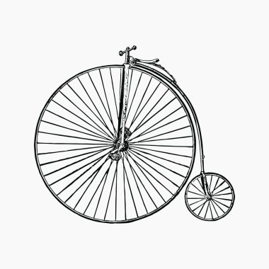 Vintage Bisiklet Bisiklet oyma 