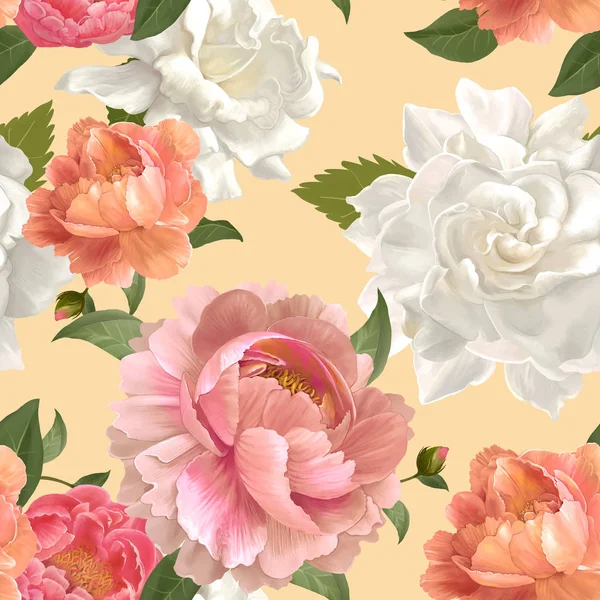 Belle Bordure Florale Design — Image vectorielle