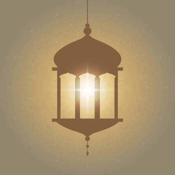 Ramadan Mubarak Kaart Ontwerp Vector — Stockvector