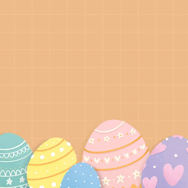 Happy Easter 2019 Background Vector — Stock Vector