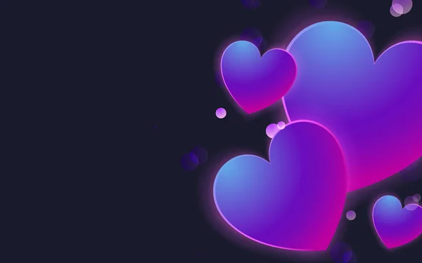 Pastel Corazones Fondo Diseño Vector — Archivo Imágenes Vectoriales