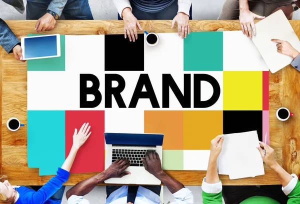 Brand Branding Marketing Pubblicità Concetto Marchio — Foto Stock