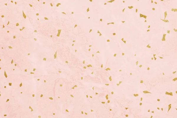 Confete Dourado Fundo Mármore Texturizado — Fotografia de Stock