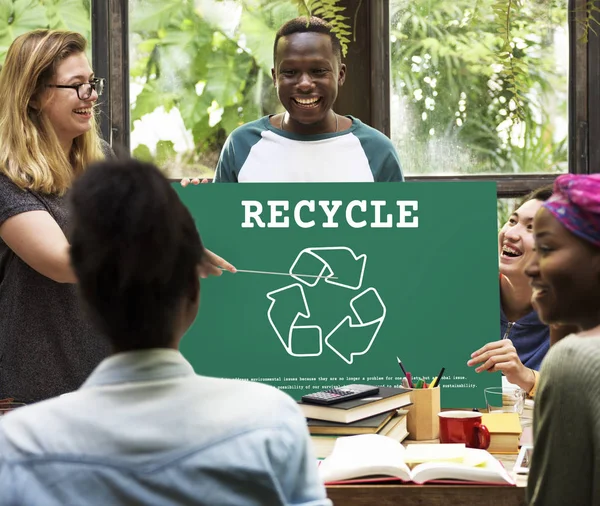 Nachhaltige Umweltökologie Natur Recycling Planet — Stockfoto