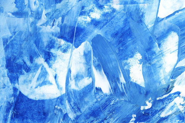 Blue brush stroke textured background
