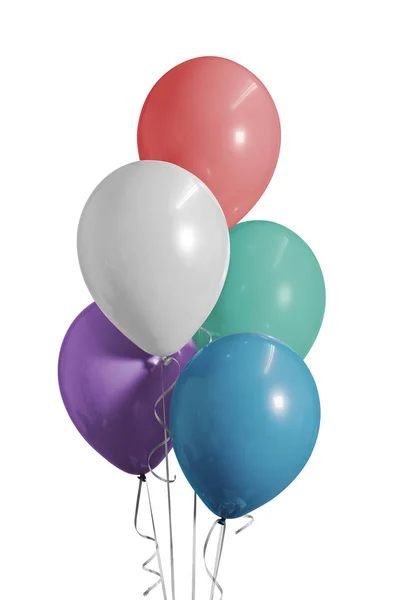 五颜六色的气球为生日派对 — 图库照片
