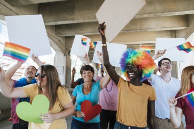 Neşeli gay gurur ve lgbt festivali